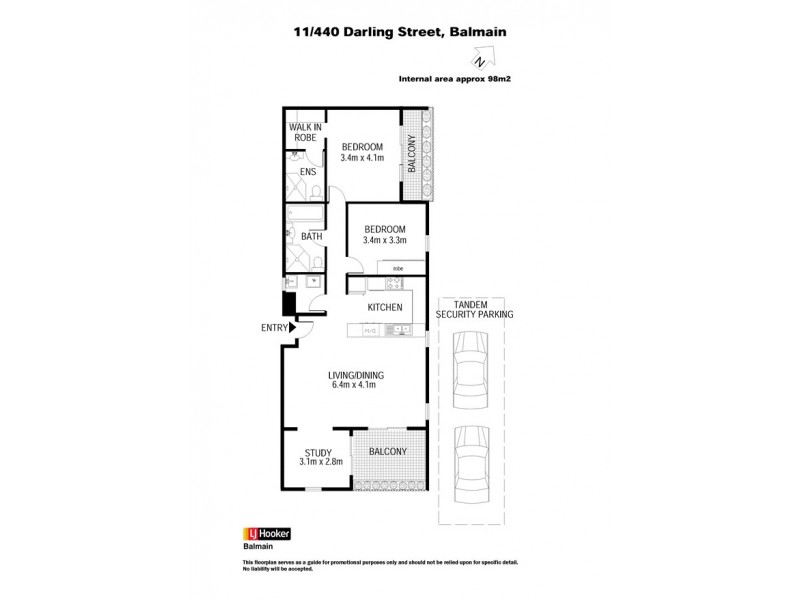 11/440 Darling Street, Balmain NSW 2041 Floorplan