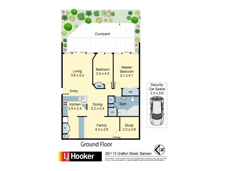 26/1-13 Grafton Street, Balmain NSW 2041 Floorplan