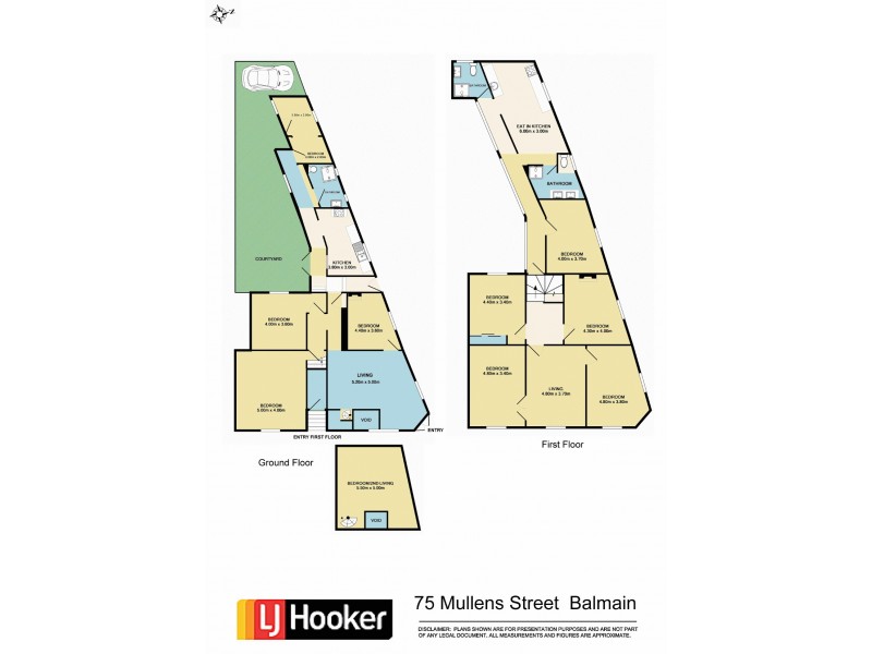 75 & 75A Mullens Street, Balmain NSW 2041 Floorplan