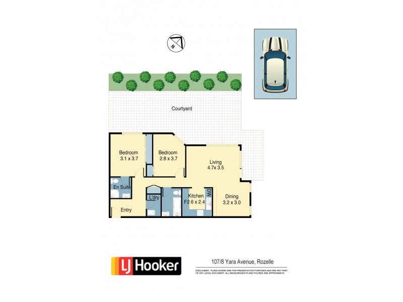 107/8 Yara Avenue, Rozelle NSW 2039 Floorplan