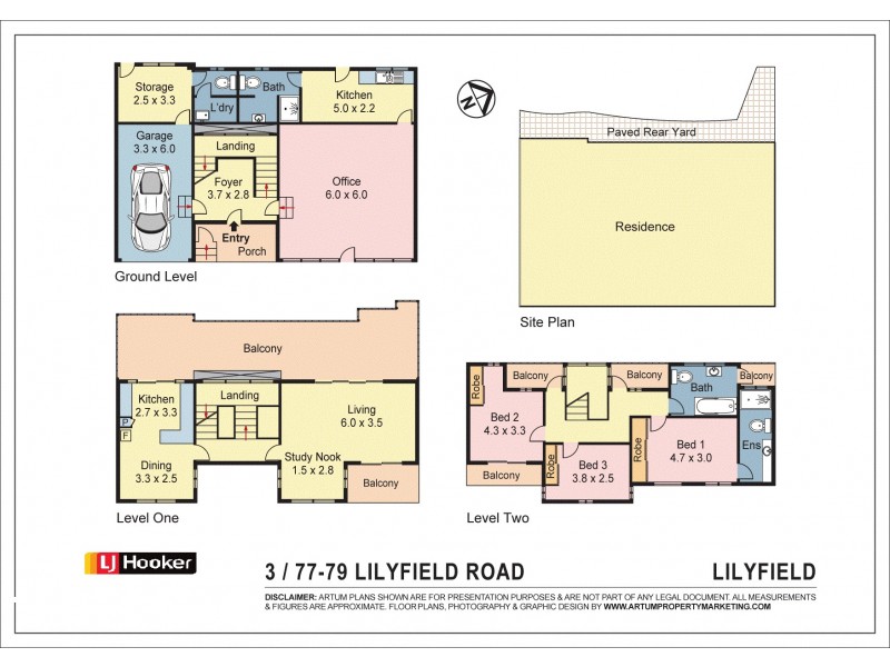 3/77 Lilyfield Road, Lilyfield NSW 2040 Floorplan
