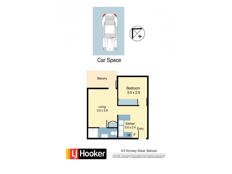 4/3 Hornsey Street, Rozelle NSW 2039 Floorplan