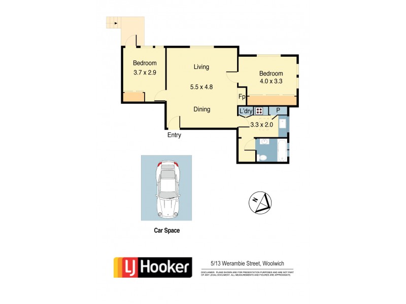 5/13 Werambie Street, Woolwich NSW 2110 Floorplan