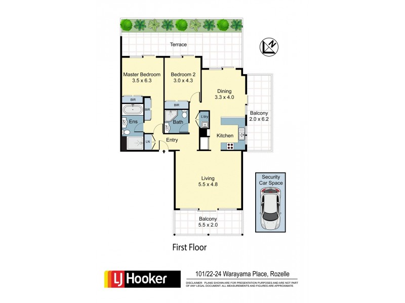 101/22-24 Warayama Place, Rozelle NSW 2039 Floorplan