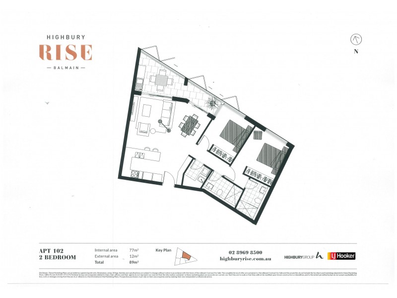 102/201 Darling Street, Balmain NSW 2041 Floorplan