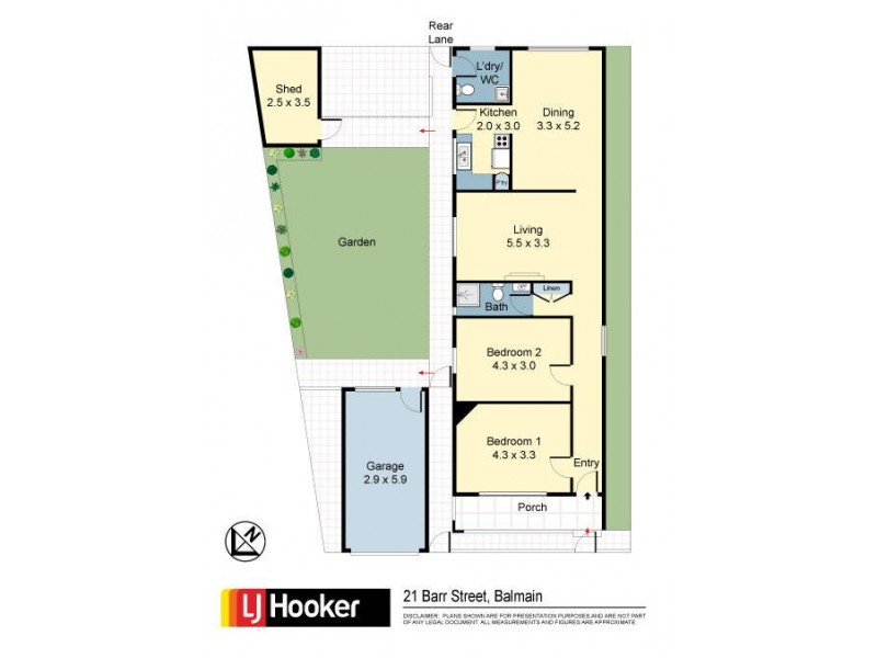 21 Barr Street, Balmain NSW 2041 Floorplan