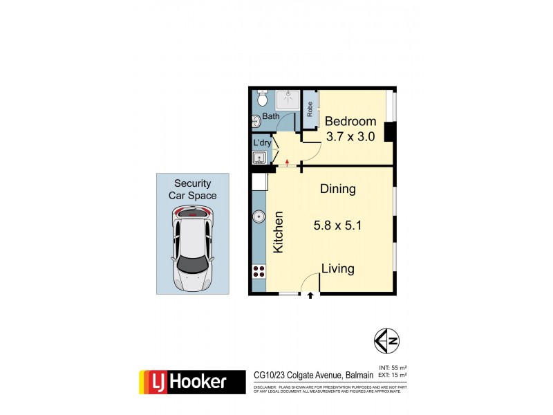 CG10/23 Colgate Avenue, Balmain NSW 2041 Floorplan