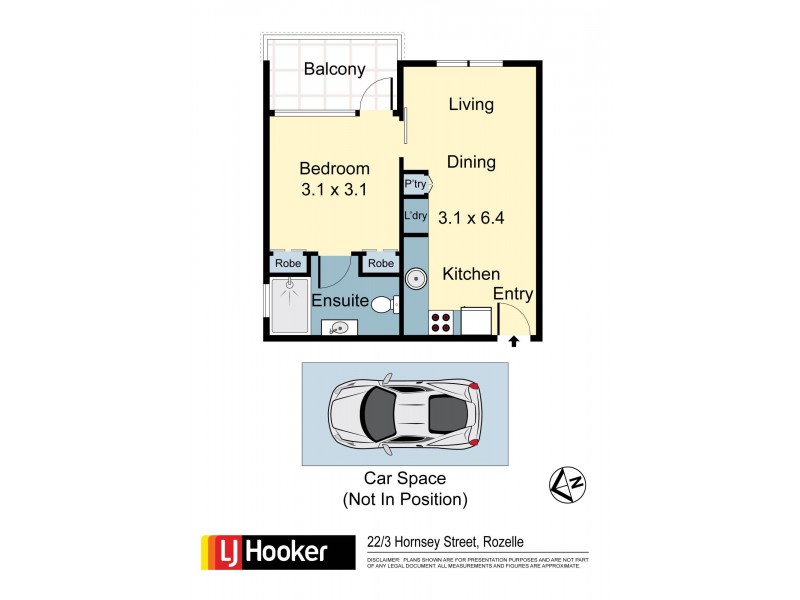 22/3 Hornsey Street, Rozelle NSW 2039 Floorplan