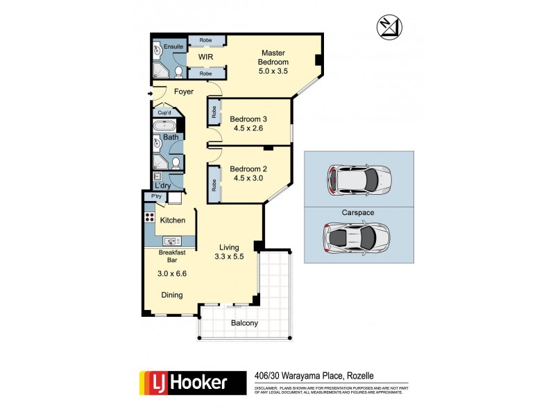 406/30 Warayama Place, Rozelle NSW 2039 Floorplan