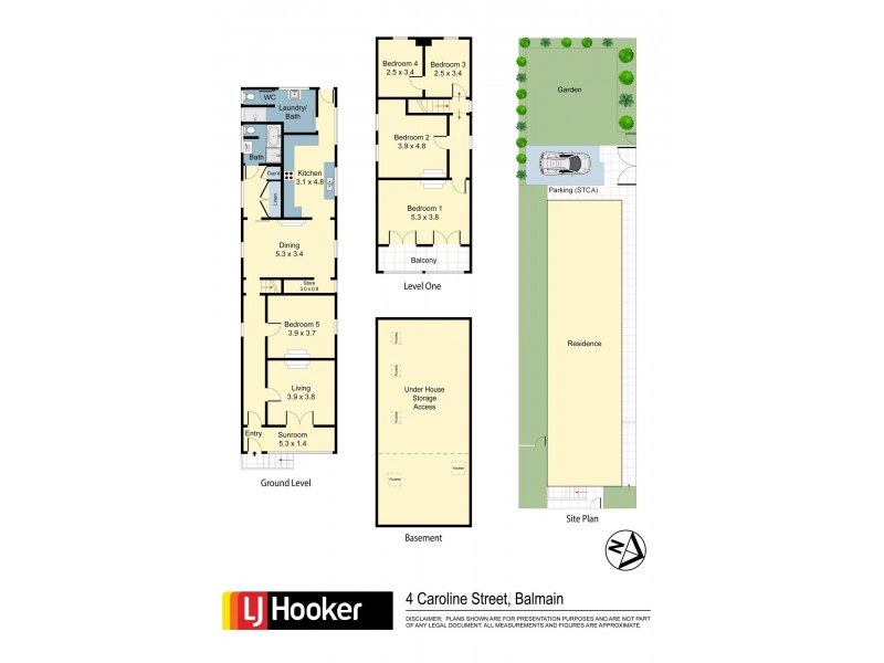 4 Caroline Street, Balmain NSW 2041 Floorplan