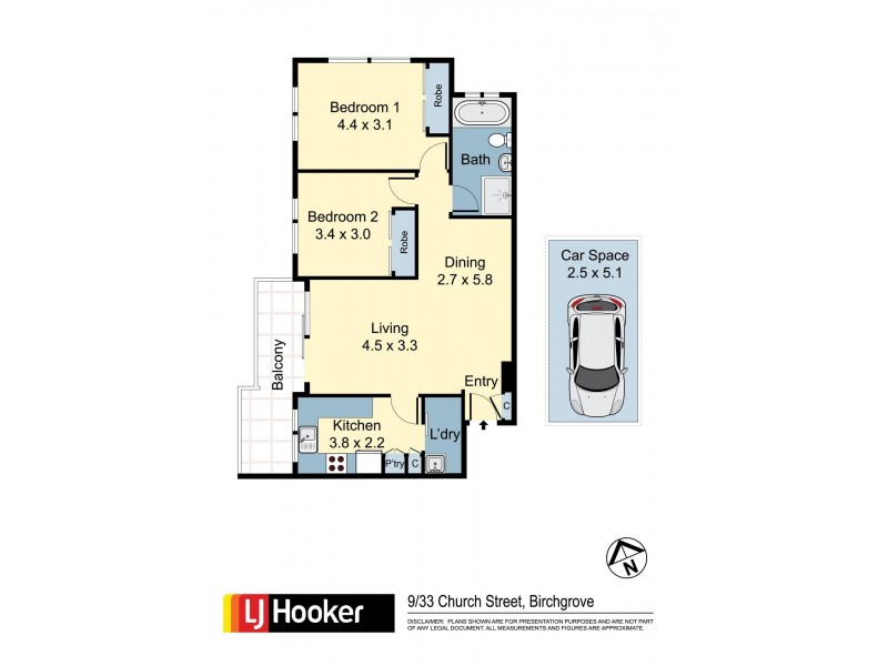 9/33 Church Street, Birchgrove NSW 2041 Floorplan