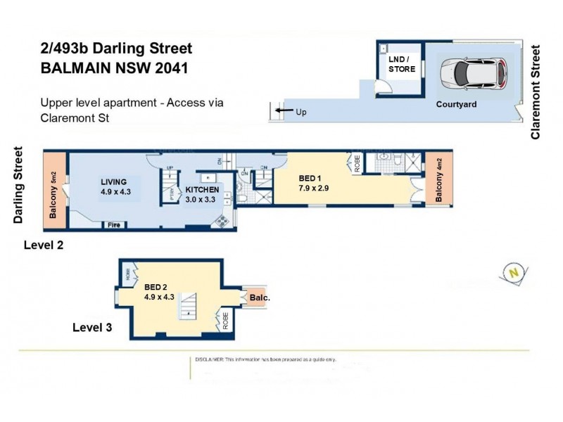 2/493b Darling Street, Balmain NSW 2041 Floorplan
