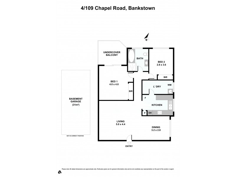 Unit 4/109 Chapel Rd, Bankstown NSW 2200 Floorplan