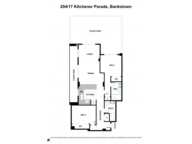 Unit 204/17 Kitchener Pde, Bankstown NSW 2200 Floorplan