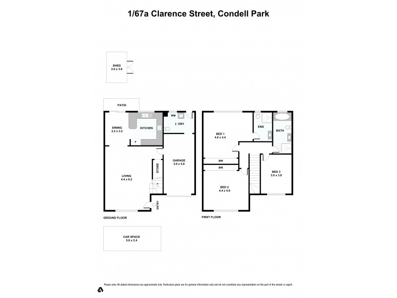 1/67a Clarence Street, Condell Park NSW 2200 Floorplan