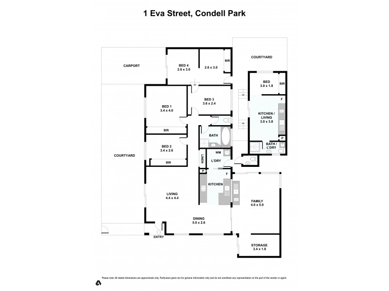 1 Eva Street, Condell Park NSW 2200 Floorplan