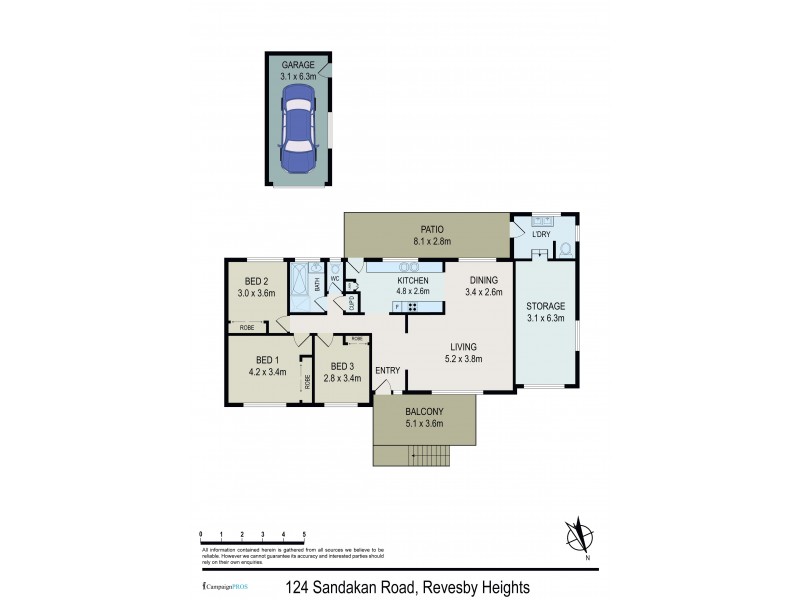 124 Sandakan Road, Revesby Heights NSW 2212 Floorplan