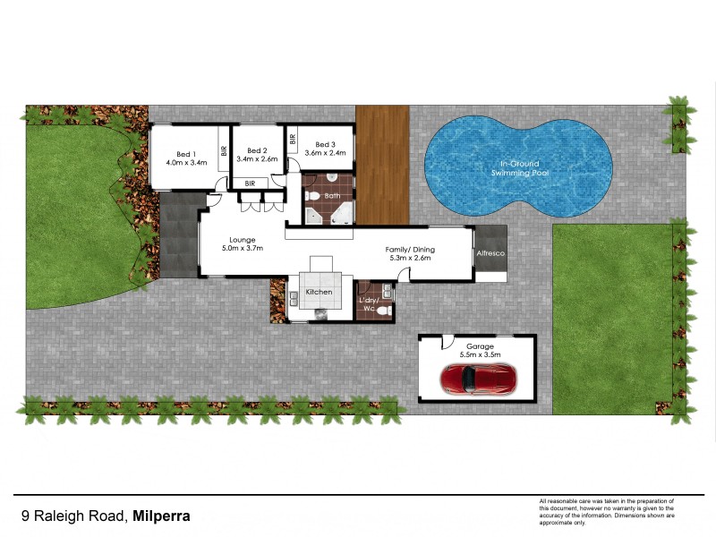 9 Raleigh Road, Milperra NSW 2214 Floorplan