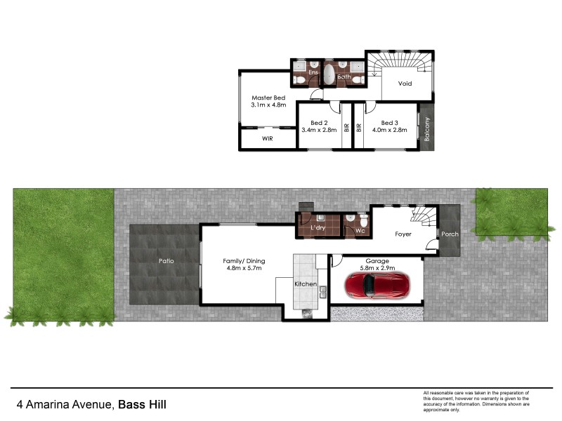 4 Amarina Avenue, Bass Hill NSW 2197 Floorplan