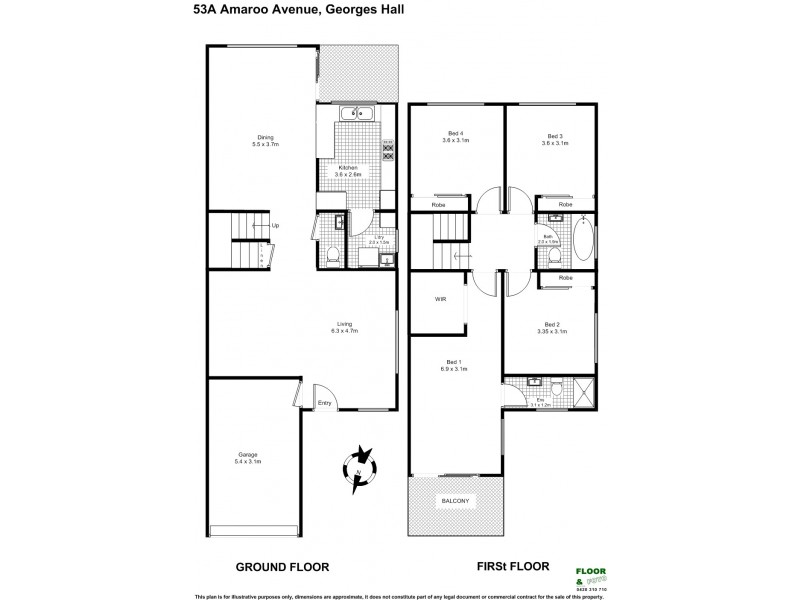 53 Amaroo Avenue, Georges Hall NSW 2198 Floorplan