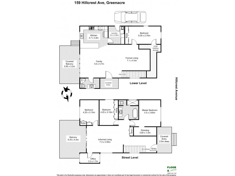 159 Hillcrest Avenue, Greenacre NSW 2190 Floorplan
