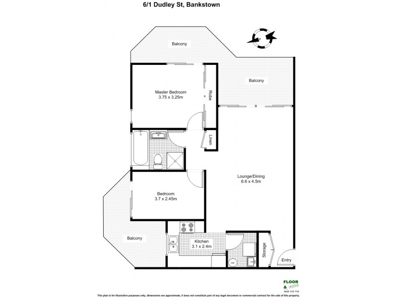 6/1-5 Dudley Street, Bankstown NSW 2200 Floorplan