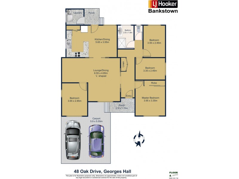 48 Oak Drive, Georges Hall NSW 2198 Floorplan