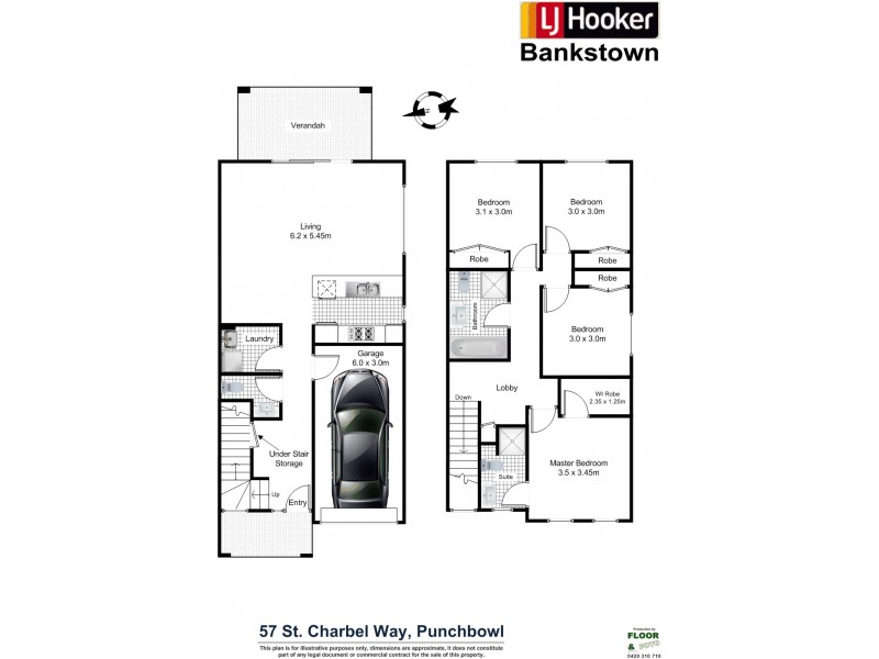 57 St Charbel Way, Punchbowl NSW 2196 Floorplan