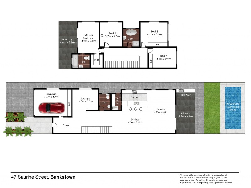 47 Saurine Street, Bankstown NSW 2200 Floorplan