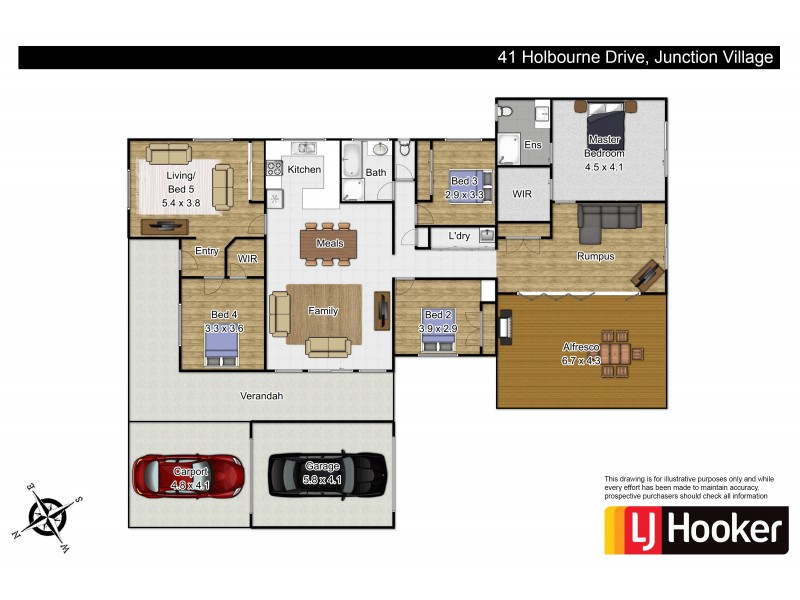 41 Holbourne Drive, Junction Village VIC 3977 Floorplan