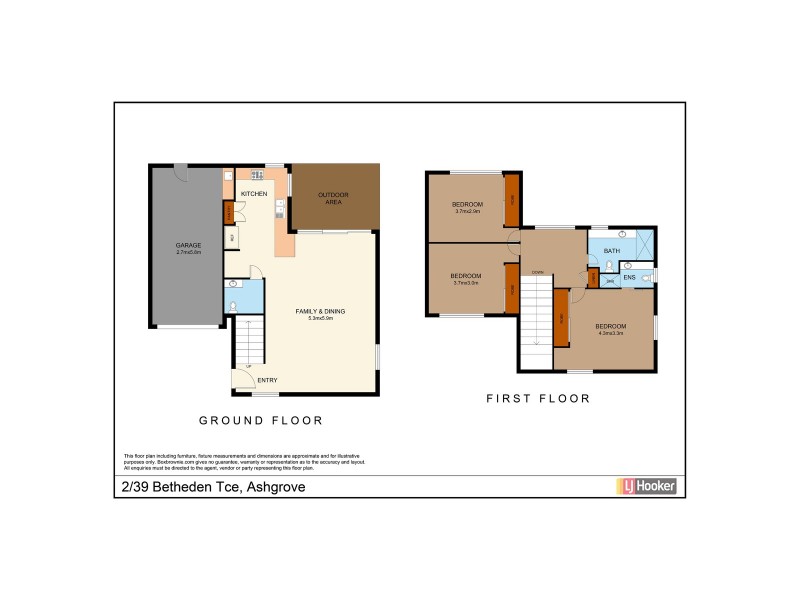 2/39 Beth Eden Tce, Ashgrove QLD 4060 Floorplan
