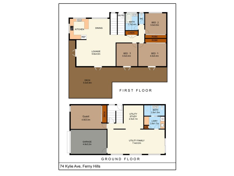74 Kylie Avenue, Ferny Hills QLD 4055 Floorplan