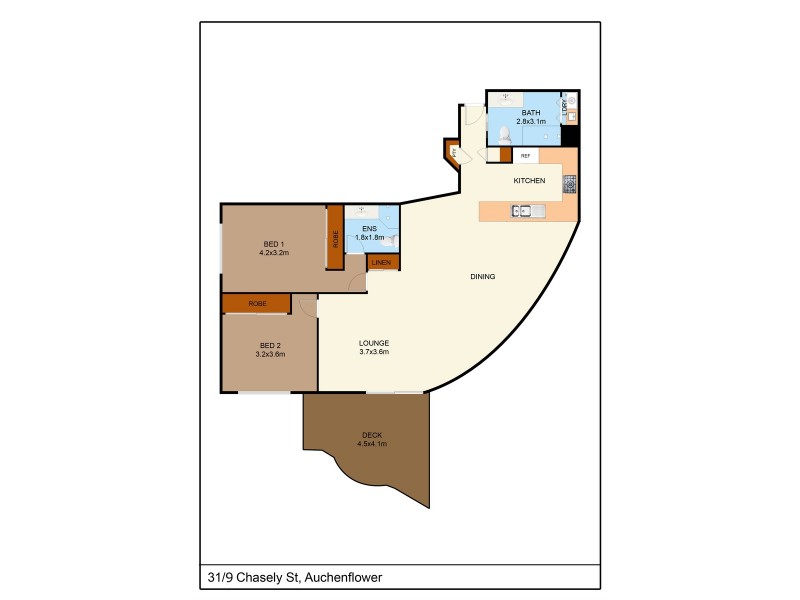 31/9 Chasely Street, Auchenflower QLD 4066 Floorplan