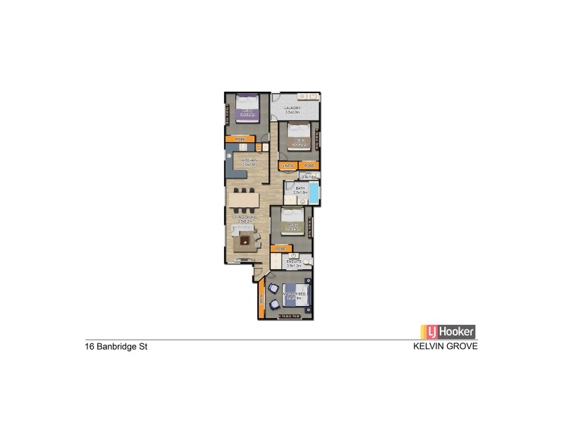 16 Banbridge Street, Kelvin Grove QLD 4059 Floorplan