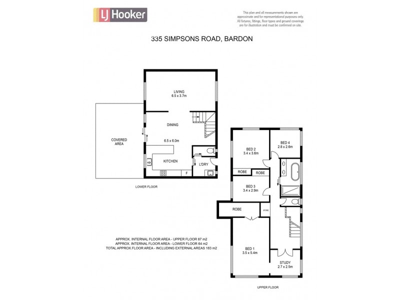 335 Simpsons Road, Bardon QLD 4065 Floorplan