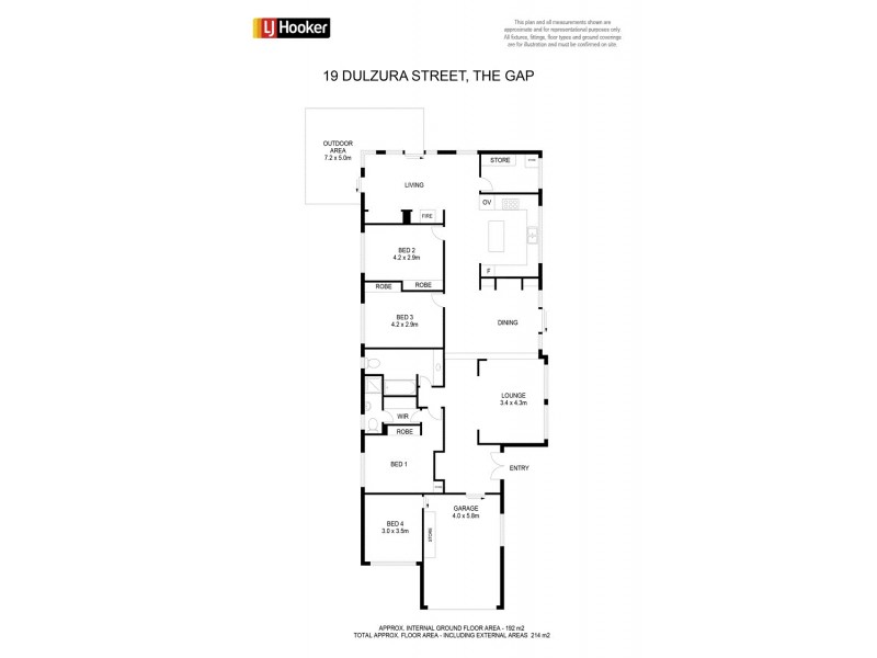19 Dulzura Street, The Gap QLD 4061 Floorplan