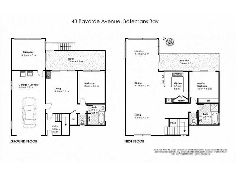 43 Bavarde Avenue, Batemans Bay NSW 2536 Floorplan