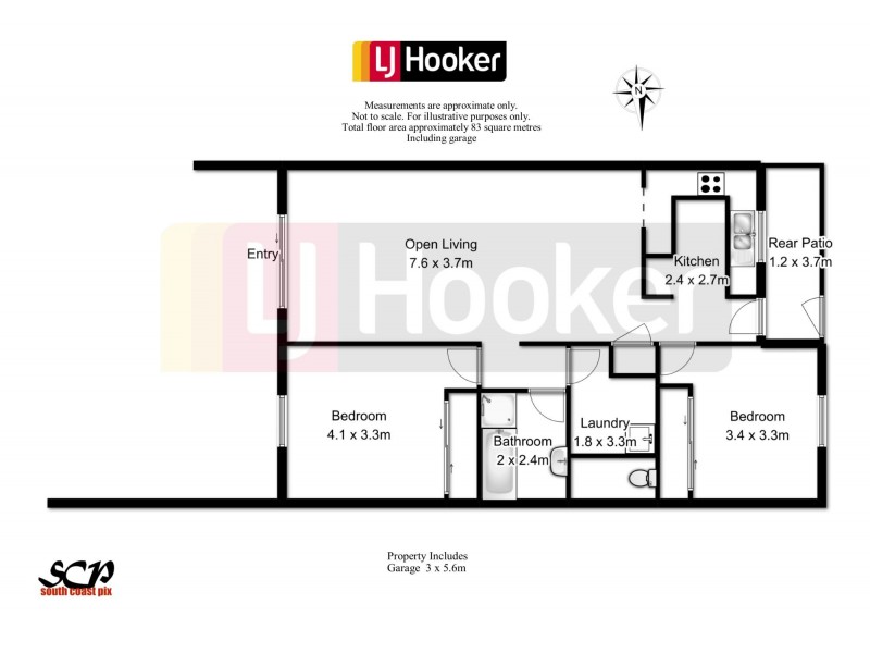 2/12 Parker Avenue, Surf Beach NSW 2536 Floorplan