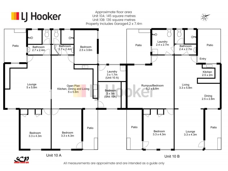 10A & 10B Bronte Crescent, Sunshine Bay NSW 2536 Floorplan