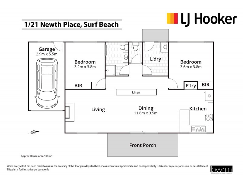 1/21 Newth Place, Surf Beach NSW 2536 Floorplan