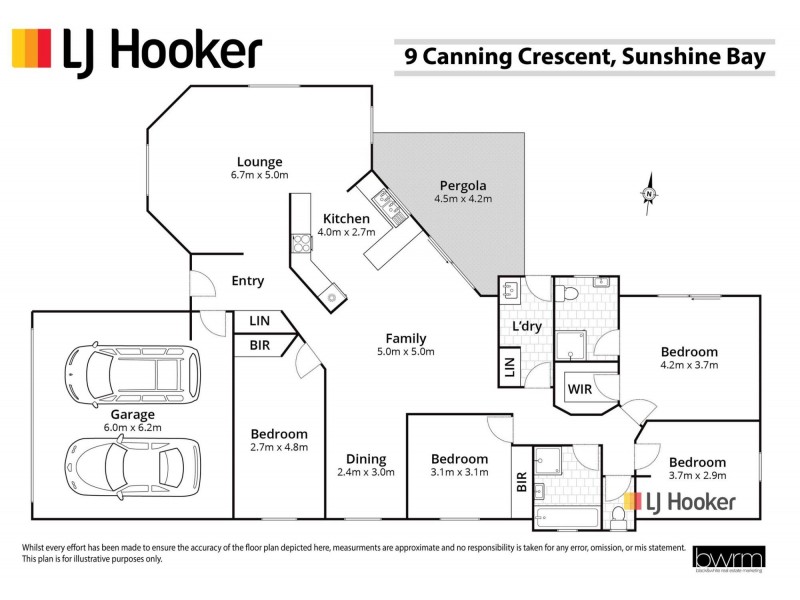 9 Canning Crescent, Sunshine Bay NSW 2536 Floorplan
