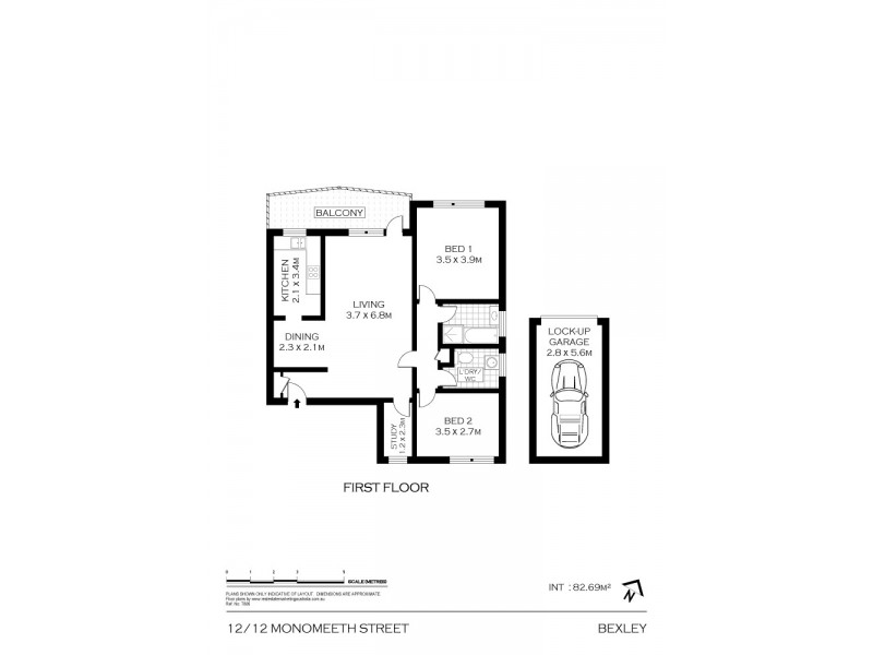 12/12 Monomeeth Street, Bexley NSW 2207 Floorplan