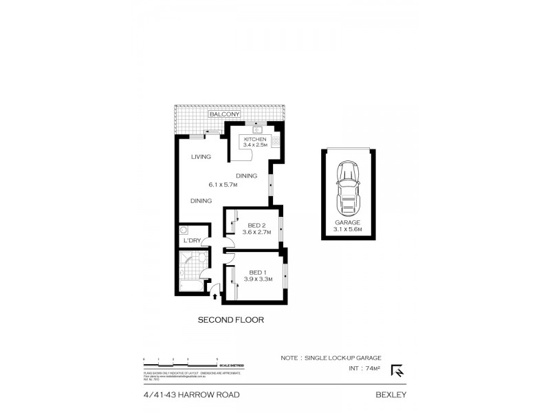 4/41-43 Harrow Road, Bexley NSW 2207 Floorplan