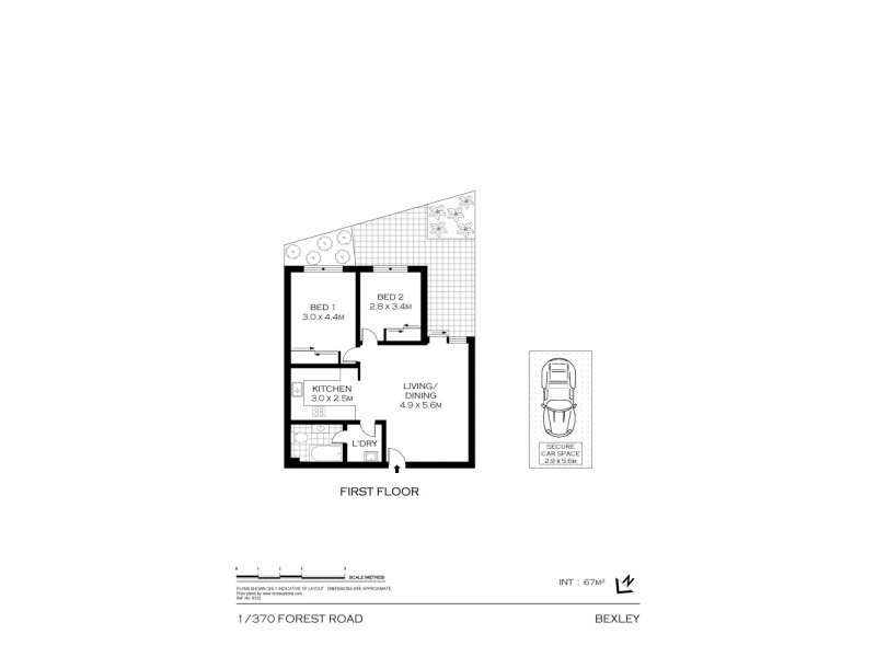 1/370-374 Forest Road, Bexley NSW 2207 Floorplan