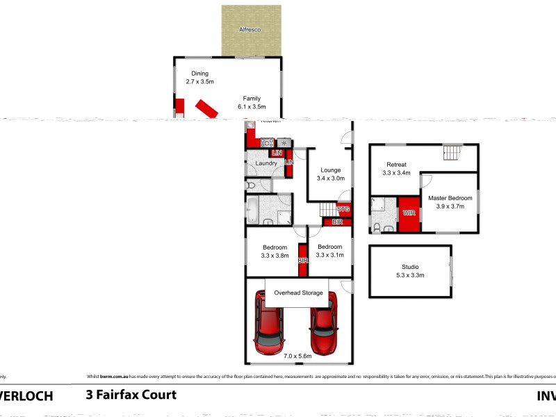 3 Fairfax Court, Inverloch VIC 3996 Floorplan