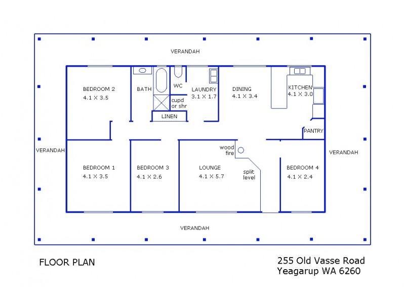 255 Old Vasse Road, Pemberton WA 6260 Floorplan