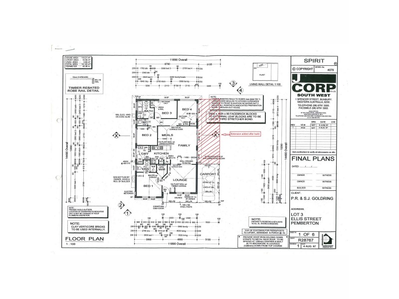 4 Ellis Street, Pemberton WA 6260 Floorplan