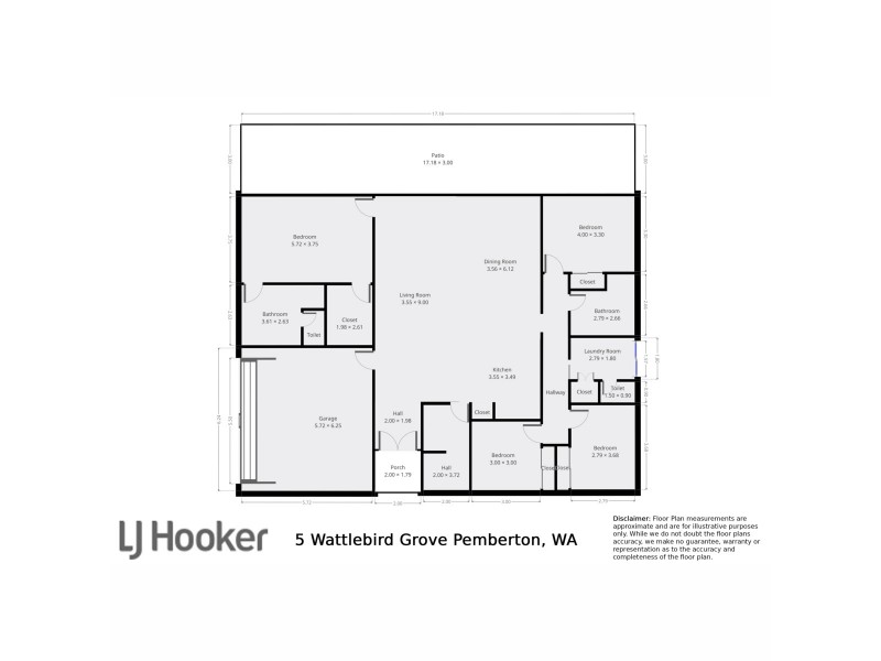 5 Wattlebird Grove, Pemberton WA 6260 Floorplan