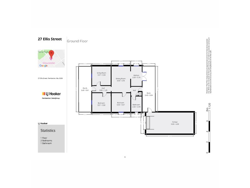 27 Ellis Street, Pemberton WA 6260 Floorplan