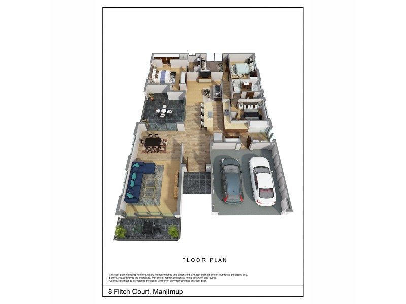 8 Flitch Court, Manjimup WA 6258 Floorplan